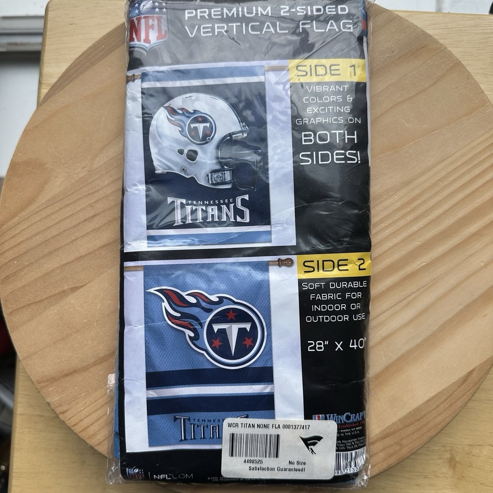 Tennessee Titans NFL Premium 2-Sided Vertical Flag 28" x 40" Wincraft Banner New